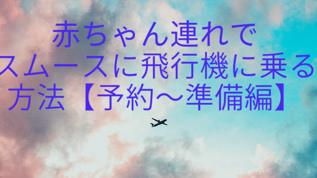 生後5か月で5回搭乗して分かった 赤ちゃんと飛行機でおすすめの座席 持ち物は いつから乗れる 国内線 もちふくgo